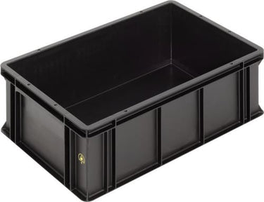 WEZ ESD Standardkasse 600 x 400 x 212 mm sort - 1