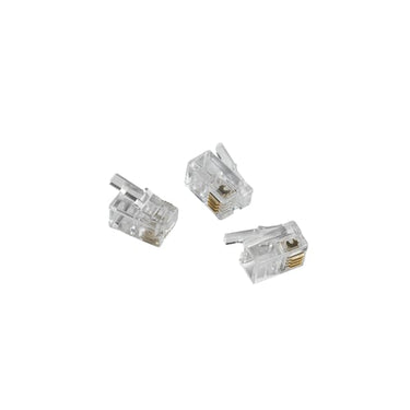 Modular Plug RJ10 UTP 4Pol/4Kont. Flad Kabel max. leder issolation dia. Ø1,02 mm - 1