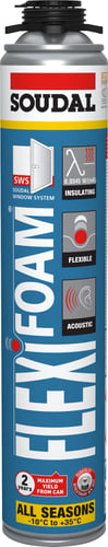 Flexifoam fleksibel byggeskum NBS pistol 750ml - 1