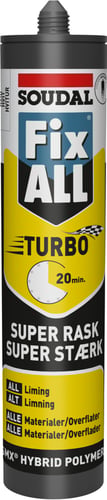Fix ALL Turbo montagelim hvid 290 ml - 1