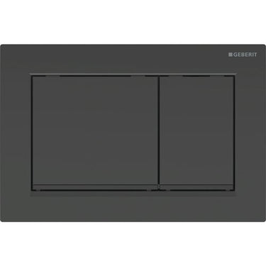 Geberit Omega30 betjeningsplade duo sort/sort mat - 1