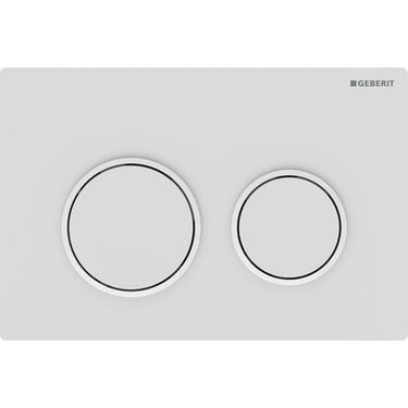 Geberit Omega20 betjeningsplade duo hvid - 1