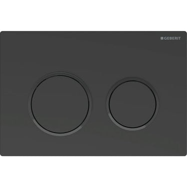 Geberit Omega20 betjeningsplade duo sort - 1