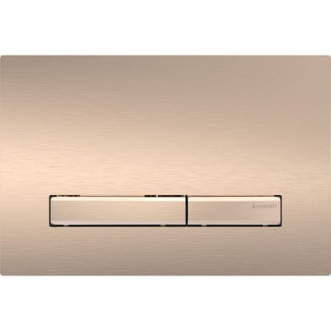Geberit Sigma50 betjeningsplade duo metal rødguld - 1