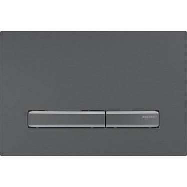 Geberit Sigma50 betjeningsplade duo metal sort krom - 1