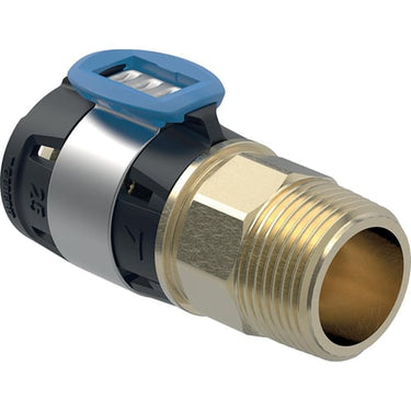 Geberit FlowFit overgang 32mmx3/4" blyfri siliciumbronze - 1