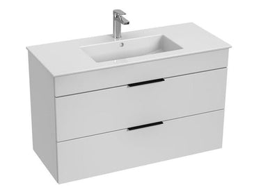 LAUFEN JIKA CUBE møbelpakke 2 sk. 100 x 43 cm hvid/sort - 1