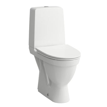 LAUFEN KOMPASS gulvst. toilet m/skjult S-lås hvid høj model - 1