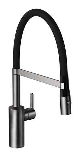 Damixa Silhouet Pro køkkenarmatur 223mm m/flex tud børstet børstet grafit grå - 1