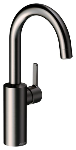 Damixa Silhouet håndvaskarmatur høj tud u/bundventil bør Graphite Grey (PVD) - 1