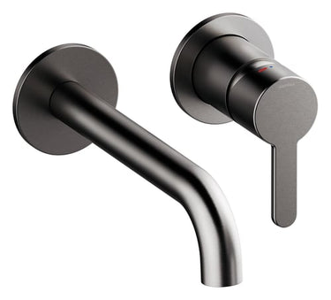 Damixa Silhouet håndvaskarmatur til indbyg. udv. dele 180mm bør Graphite Grey (PVD) - 1