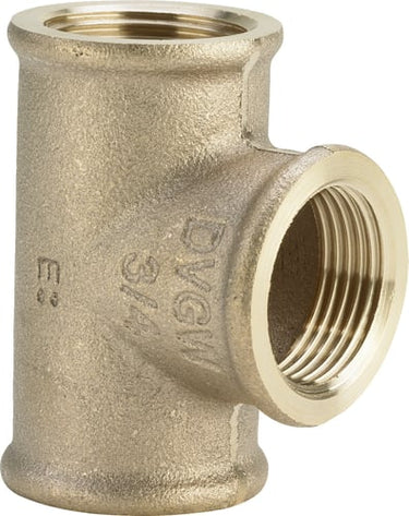 Viega T-stykke 1 1/4" rødgods - 1