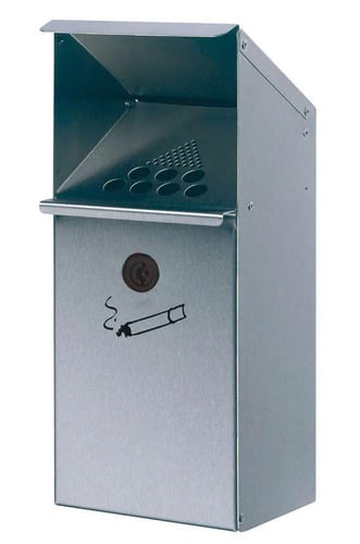 Vægaskebæger rustfrit stål m/dæksel 4L - 1