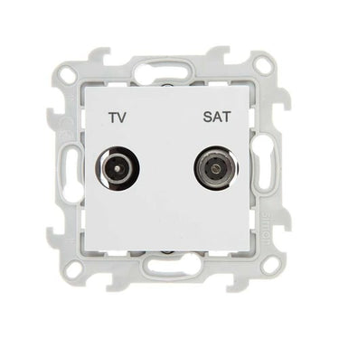 Simon 24 Harmonie multimedieudtag TV/SAT slutdåse hvid - 1