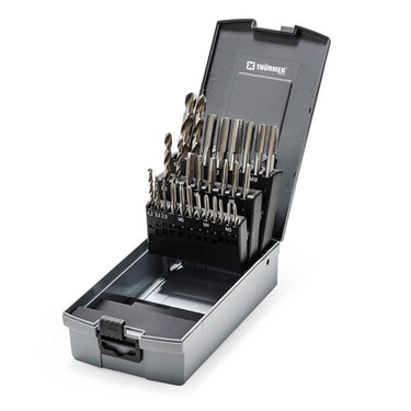 Thürmer Tools håndtapsæt M3-12 +bor 28 DELE - 1