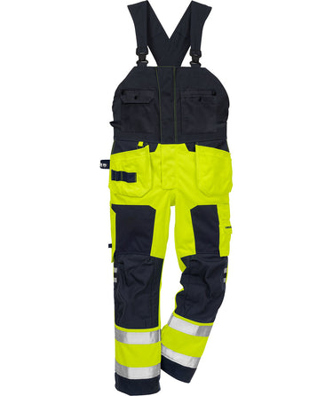 Fristads Flamestat Hi-Vis overalls kl.2 1075 Gul/Marine str C56 - 1