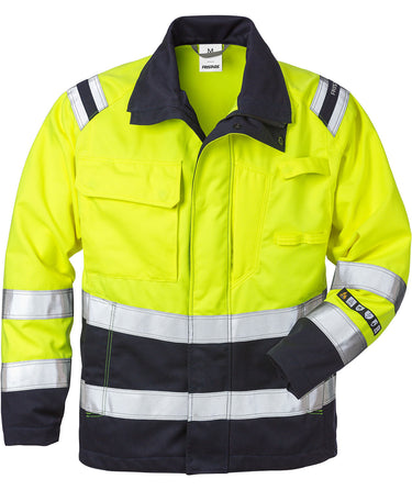 Fristads Flamestat Hi-Vis jakke kl.3 4175 Gul/Marine str L - 1