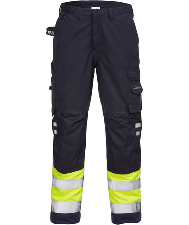 Fristads Flamestat Hi-Vis bukser kl.1 2176 Gul/Marine str C46 - 1