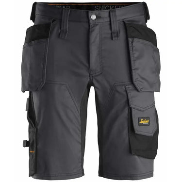 Snickers AllroundWork stretch shorts 6141 koksgrå/sort str. 48 - 1