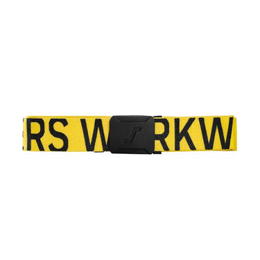 Snickers logo bælte 9004 gul / sort tekst one size - 1