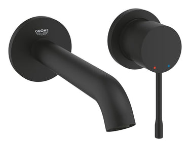 GROHE Essence håndvaskarmatur 183 mm vægmont. Phantom black - 1