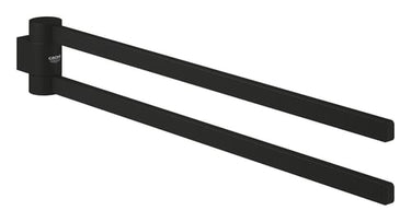 GROHE Selection håndklædeholder dobbelt 441 mm Phantom black - 1