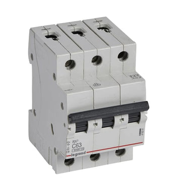 RX³ MCB automatsikring C63 3pol 3M 6000A - 1