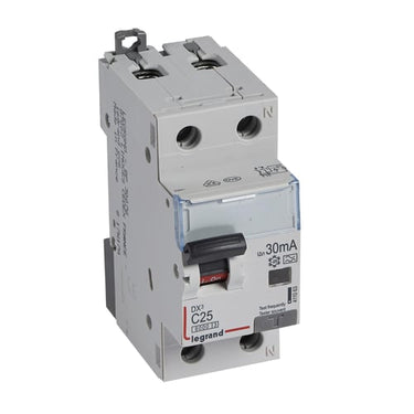 DX³ RCBO kombiafbryder C25 1pol+N 30mA type-A 2M 6000/6KA - 1