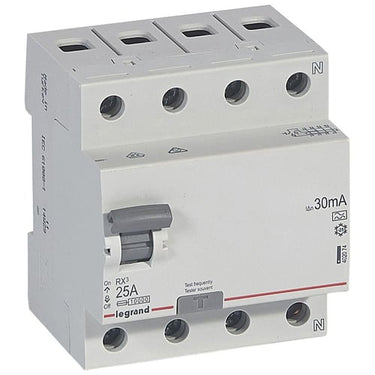 RX³ RCCB fejlstrømsafbryder 25A 4pol 30mA type-A 4M 10KA - 1
