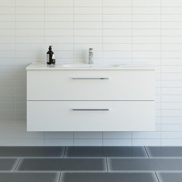 Dansani Mido+ møbelpakke 121 cm 2 sk. vask Kantate hvid mat - 1
