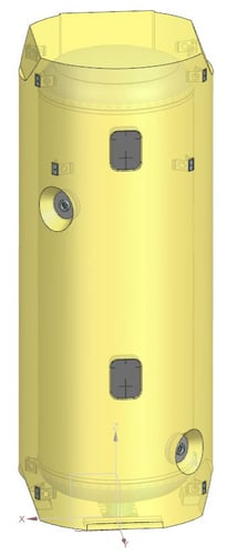 Bosch SW(D)WP 180-BT-B varmtvandsbeholder u/kabinet t/varmepumpe - 1