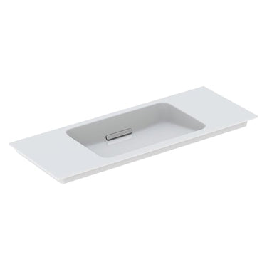 Geberit ONE håndvask 105 x 40 cm u/hanehul hvid/KeraTect børstet blank forkr - 1