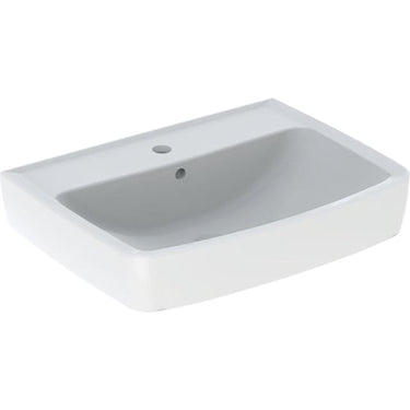 Geberit Bastia håndvask 55 cm firkantet hvid - 1