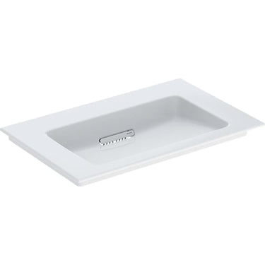 Geberit ONE håndvask 75 x 48 cm u/hanehul hvid/KeraTect blank hvid - 1