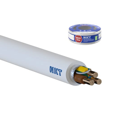 Installationskabel EXLQ 90° Xtra Dca 5G1,5 Hvid Qaddy 400 - 1