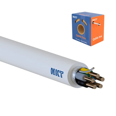 Installationskabel EXLQ 90° Xtra Dca 5G1,5 Hvid Box 50 - 1