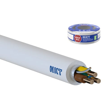 Installationskabel EXLQ 90° Xtra Dca 3G1,5 Hvid Rg50 - 1