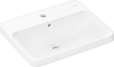 hansgrohe Xuniva Q nedfældet håndvask 550/450 m/hh og overløb hvid - 1