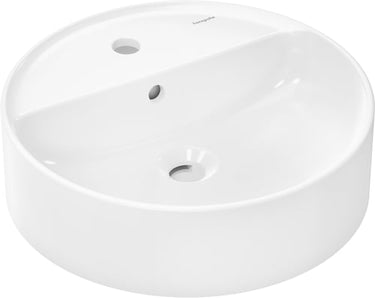 hansgrohe Xuniva S Bowlevask 450/450 m/hh og overløb hvid - 1