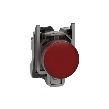 Lampe komplet rød 24 V AC/DC med LED uden trafo - 1