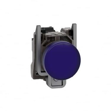 Lampe komplet blå 24VAC/DC med LED u/trafo - 1