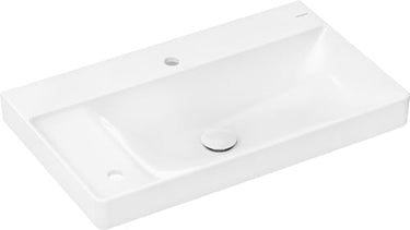 hansgrohe Xelu Q håndvask m/hylde venstre 80x48cm m/2 hh u/overløb SmartClean - 1