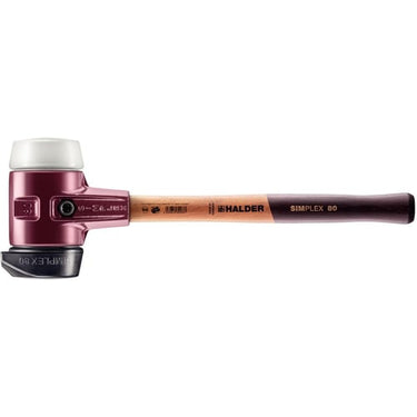 Halder Simplex Bolchehammer Gummiblanding med fod/Superplastik Støbejern Ø80mm - 1
