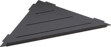 KRISS Athena hjørnebrusehylde 297x210x150mm m/forkant matsort lak rf stål - 1