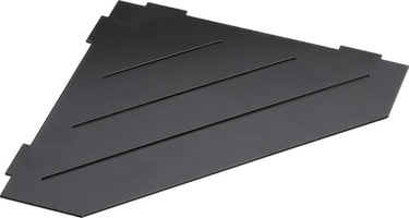 KRISS Athena hjørnebrusehylde 297x210x185mm u/forkant matsort lak rf stål - 1