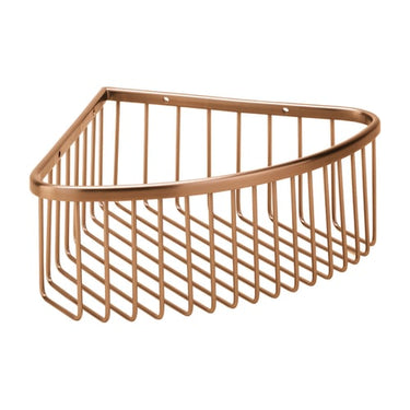 KRISS Athena dyb hjørnetrådkurv 265x205x90mm bør kobber (PVD) - 1