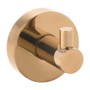 KRISS Simple enkelt håndklædekrog rund base blank kobber (PVD) - 1
