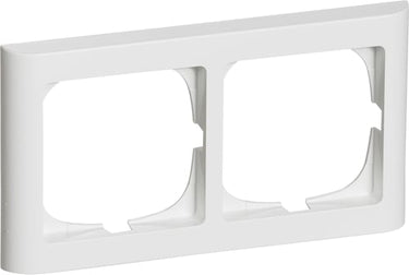 FUGA ramme Softline 63 2 modul vandret dobbelt hvid - 1