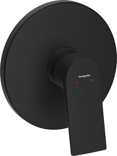hansgrohe Zebris brusearmatur til indbyg. mat sort - 1