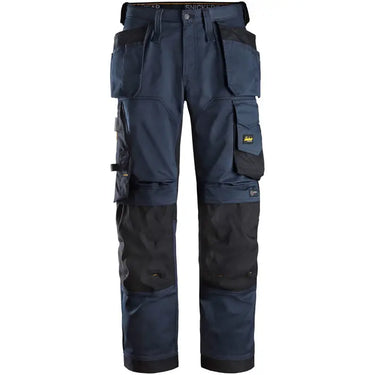 AllroundWork stretch arbejdsbukser loose fit m. hylsterlommer 6251 navy/sort str. 50 - 1